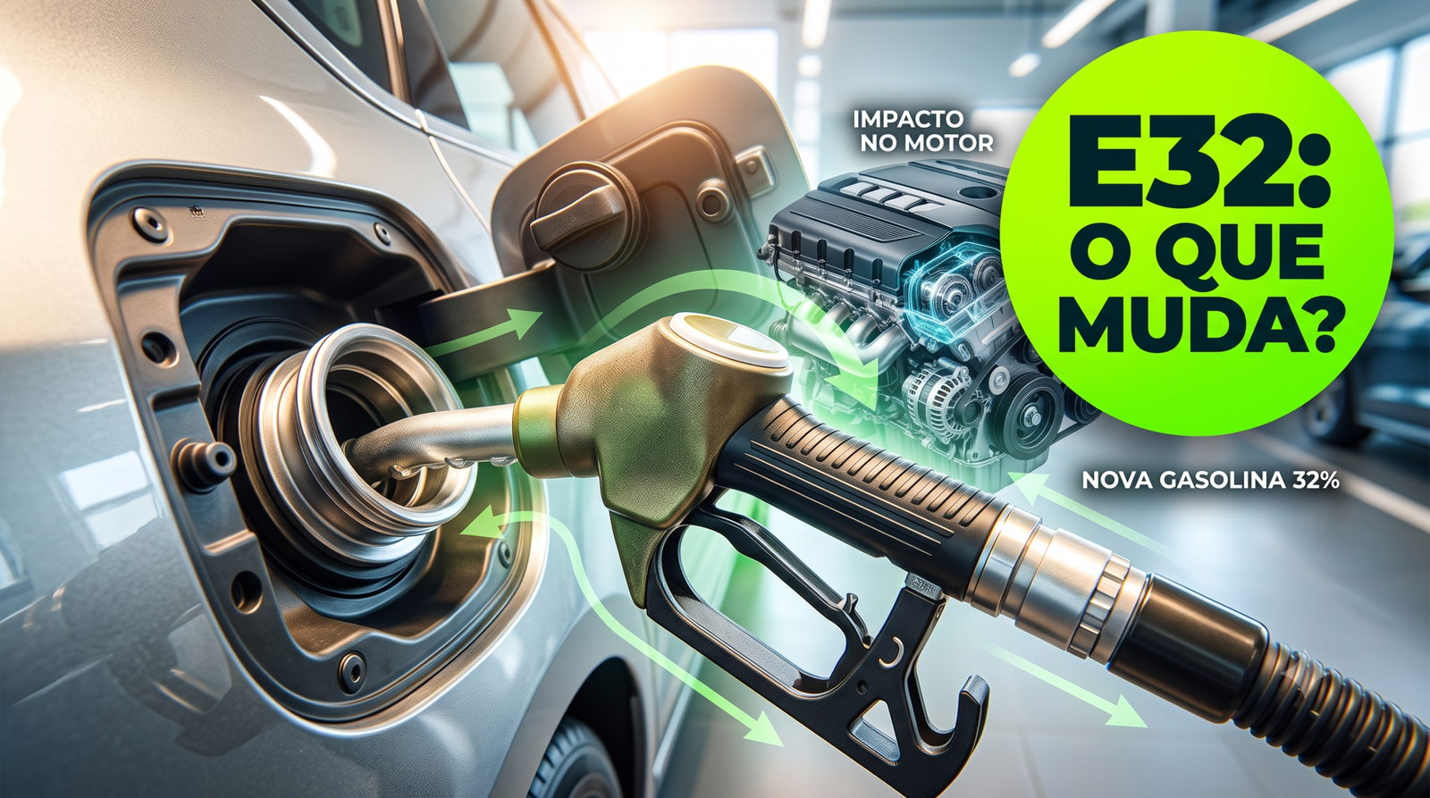🚗⛽ Gasolina E32: o aumento do etanol para 32% pode afetar o seu carro? Entenda os impactos nos motores vendidos no Brasil